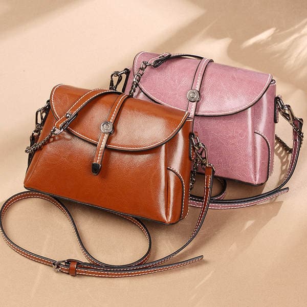 2026 New Export Women's Bag Genuine Leather Crossbody Small Bag European And American Style Shoulder Bag Guangzhou Wholesale