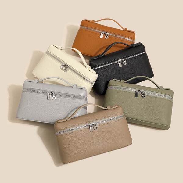 2024 New Summer First Layer Cowhide Leather Bag LP19, Lunch Bag, Women's Genuine Leather Handbag, Shoulder Bag, Crossbody Bag