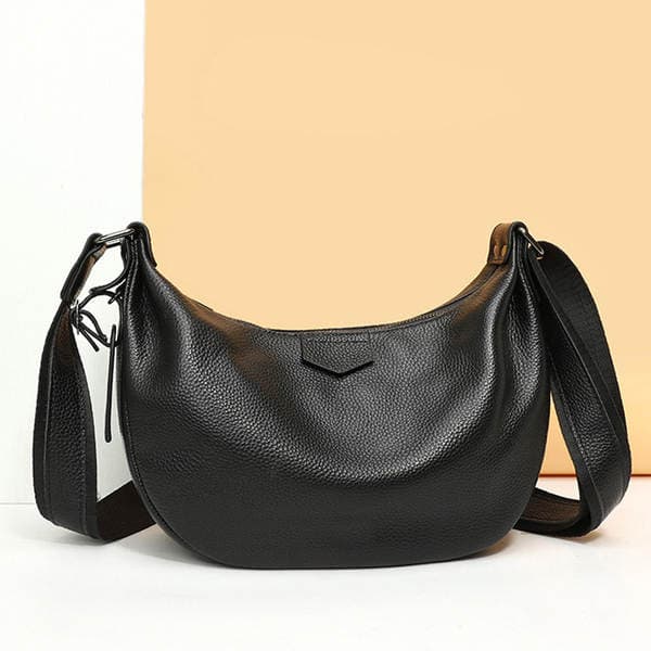 Cross-Border Genuine Leather Crossbody Bag For Women 2025 New Arrival Large Capacity Dumpling Bag High-End Fashion Shoulder Bag