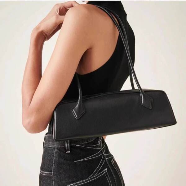 2024 New Arrival Baguette Shoulder Bag Dark Stitching Design Minimalist Underarm Handbag For Women