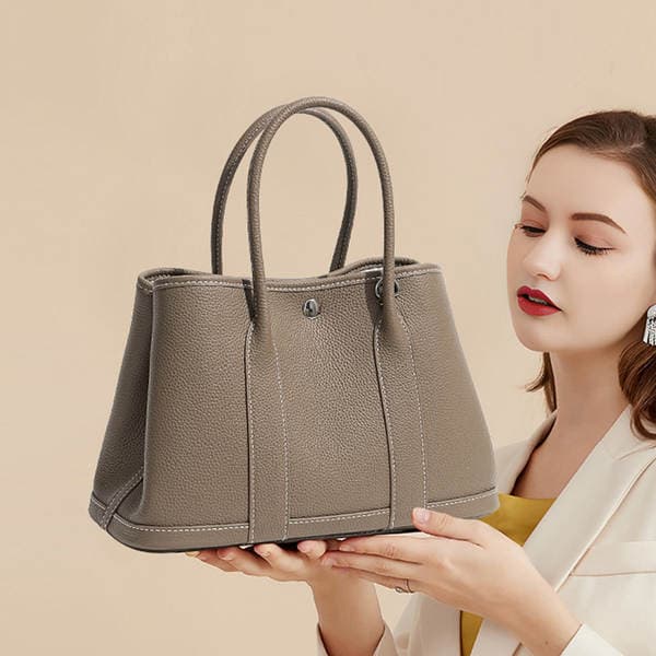 Garden Bag Genuine Leather Large Capacity Women's Shoulder Bag Versatile Designer Luxury Handbag For Office Workers