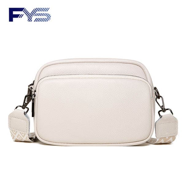 DENK Cross-border Genuine Leather Women's Bag 2025 New Trendy Fashion Niche Shoulder Crossbody Bag Top Grain Cowhide Small Square Bag