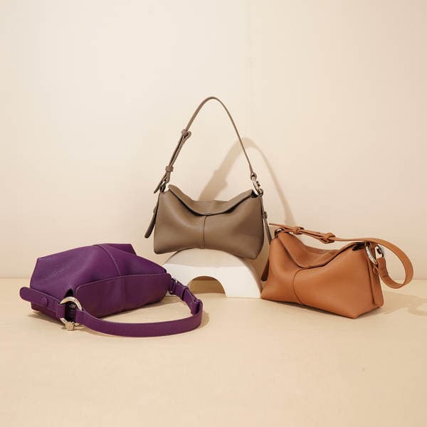 New Spring Underarm Bag Top Grain Cowhide Crossbody Bag Versatile Genuine Leather Handbag Shoulder Bag For Women's Commute