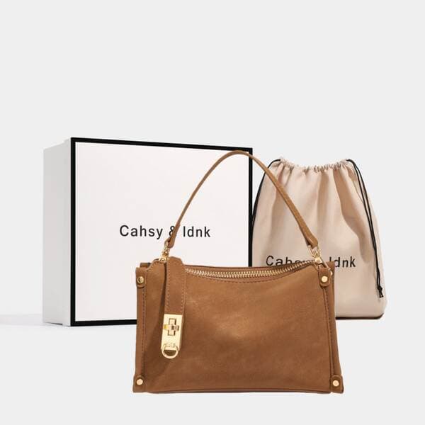 2026 New Genuine Leather Niche Design Box Bag For Women Versatile Fashion Simple Handbag Shoulder Crossbody Underarm Bag