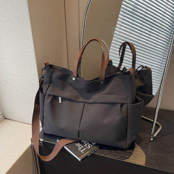 Nylon Shoulder Bag New Cross-Border Simple Fashion Tote Bag For Women Large Capacity Crossbody Handbag