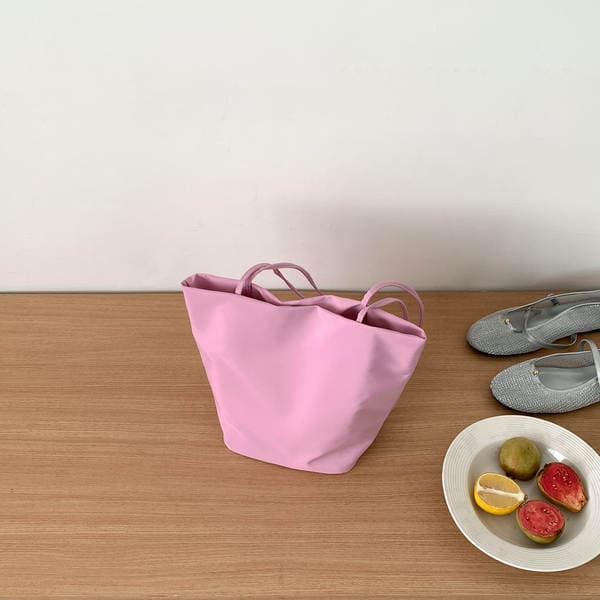 Korean Niche Nylon Tote Bag For Women, Large Capacity 2026 New Bucket Bag, Lightweight Commuter Shoulder Bag