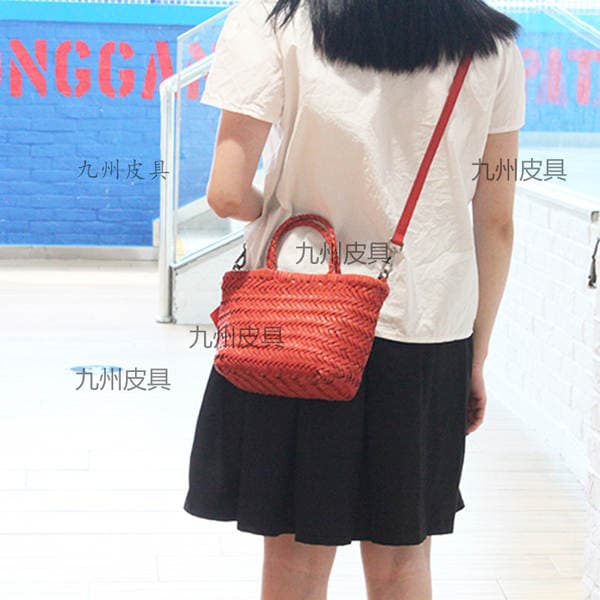 Japanese And Korean Style Woven Bag For Women - Summer Beach Vacation Small Shoulder Bag, Versatile Fashion Handheld Basket, Single Shoulder Crossbody Bag