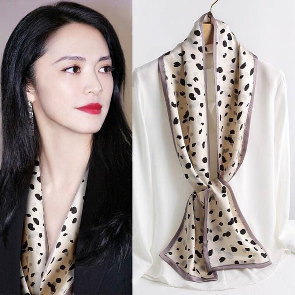 Premium Chinese Style Women's Pure Silk Scarf - Multiple Styles Mulberry Silk Long Scarf & Hair Band