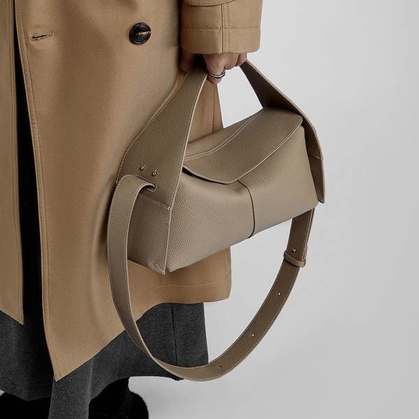Spring/Summer New Top Grain Cowhide Detachable Handheld Crossbody Shoulder Bag Genuine Leather Women's Bag