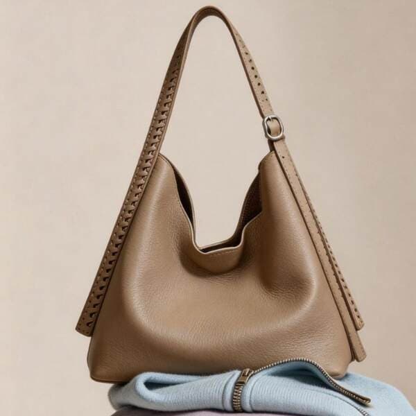 Women's Genuine Leather Tote Bag 2026 New Arrival Large Capacity Commuter Handbag Top Grain Cowhide Fashion Simple Underarm Bag