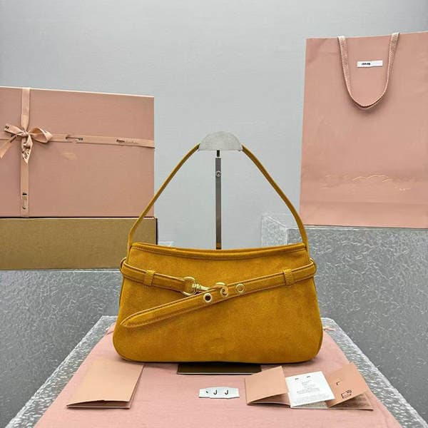 Retro Underarm Bag 25SS New Suede Commuter Bag Vintage Handheld Shoulder Bag Baguette Bag for Women