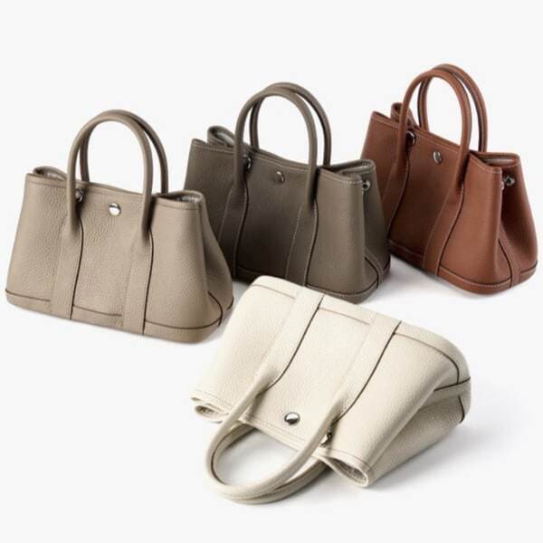 Garden Top Handle Bag Genuine Cowhide TOGO Leather Women's Casual Shoulder Crossbody High Quality Handbag