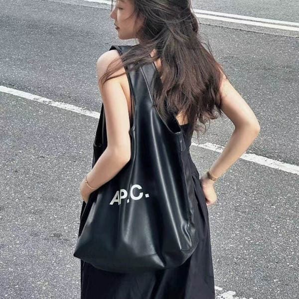 Best-Selling APC Unisex PU Leather Casual Shoulder Bag, Handbag, Canvas Shopping Bag