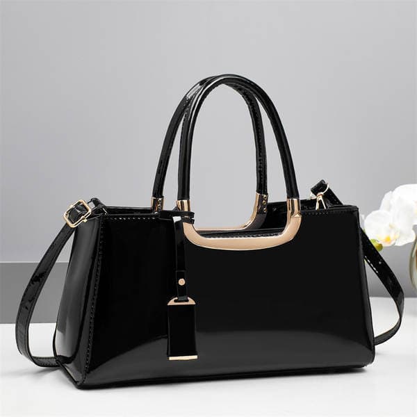 Minimalist Trendy Patent Leather Glossy Red Women's Bag, Bridal Wedding Crossbody Handbag, New Women's Evening Bag