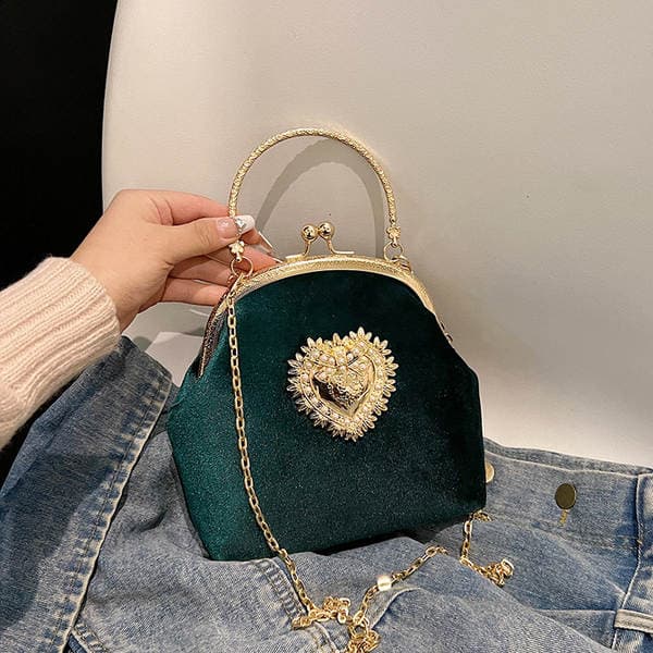 Cross-Border New Niche Design Handbag Shoulder Bag For Women Retro Baroque Style Evening Party Clutch Bag
