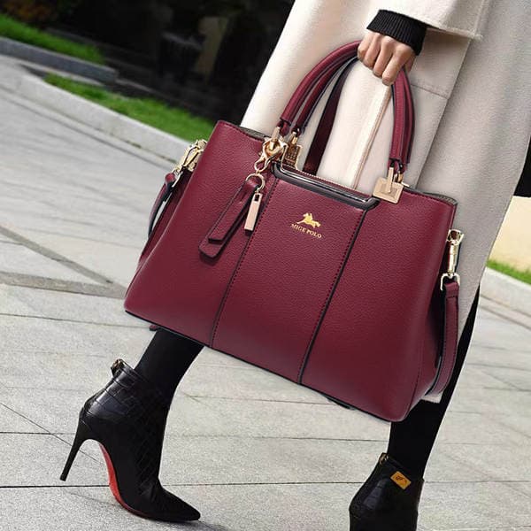 Women's Shoulder Bag Large Capacity Handbag Crossbody Bag Mother's Bag Banquet Bag Genuine Leather Fashion Tote Business Trendy