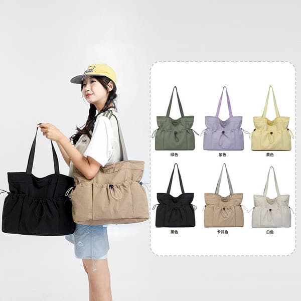 2025 Autumn New Ultra-Light Waterproof Nylon Large Capacity Handbag Simple Commuter Women's Tote Bag