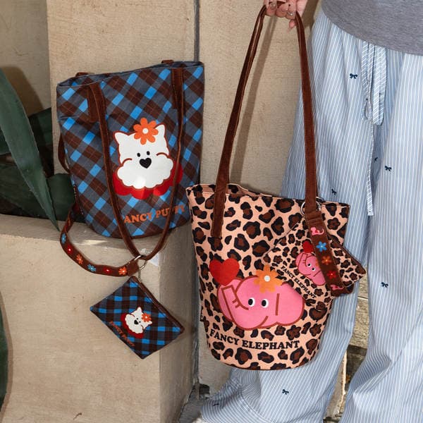 Forest Party Bucket Bag New Large Capacity Shoulder Bag Multi-Purpose Commuter Crossbody Handbag