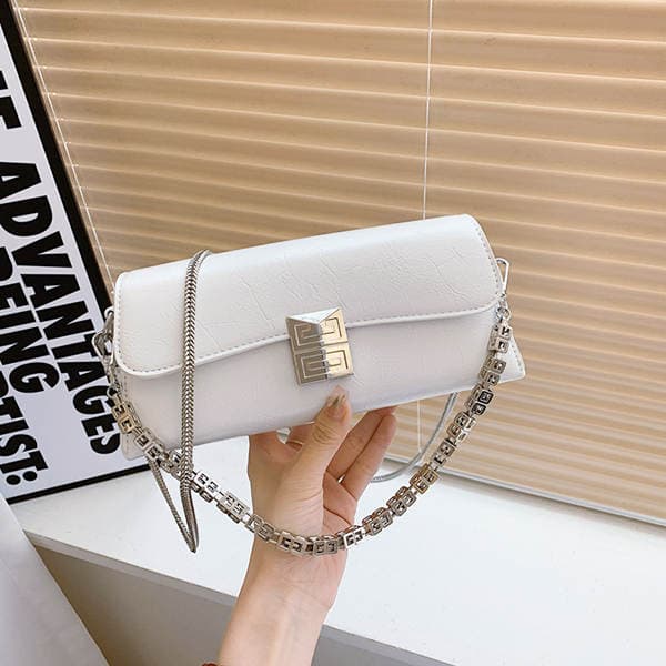 French Niche Chain Underarm Bag For Women 2024 Summer New Arrival Luxury Baguette Bag Fashion Versatile Crossbody Bag