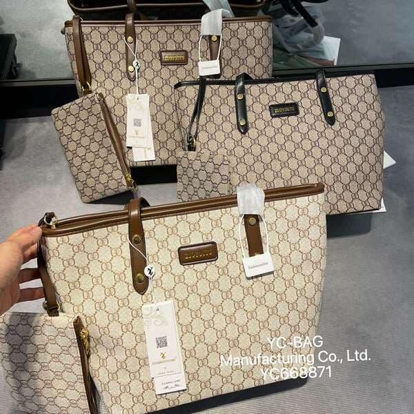 2026 New Tote Bag For Women Large Capacity Korean Style Handbag Monogram Letter Vintage Versatile Shoulder Bag Cross-Border