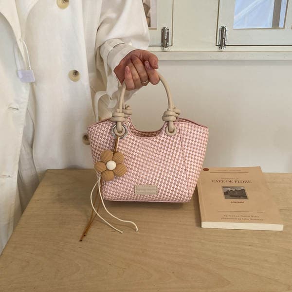 2026 Spring New Arrival Niche Design Woven Handbag For Women, Korean Style Versatile Crossbody Bag, Light Luxury Fashion Commuter Bag