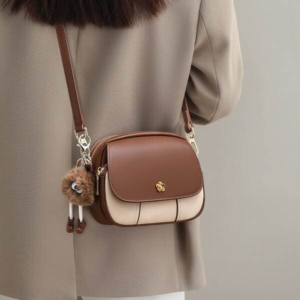 2026 New Arrival Genuine Leather Women's Small Round Bag, Luxury Niche Designer Phone Bag, Crossbody Mini Bag