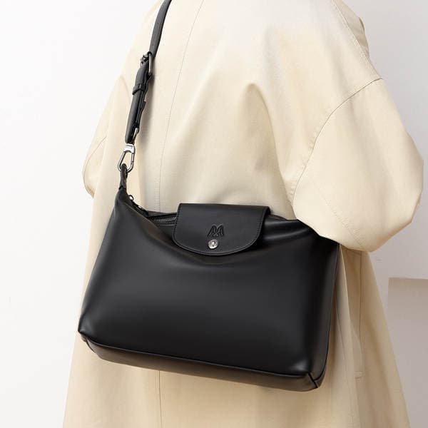Cross-Border Soft Leather Tote Bag For Women, Fashion Simple Commuter Shoulder Bag, Versatile Large Capacity Crossbody Bag