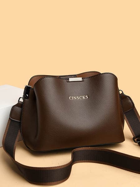 Light Luxury Crossbody Bag For Women 2024 New Fashion Elegant Shoulder Bag Soft Leather Large Capacity Casual Handbag