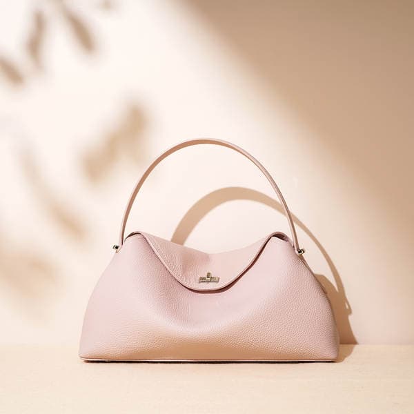 2026 Spring New Single Shoulder Crossbody Handbag High-End Simple Fashion Versatile Top Grain Cowhide Genuine Leather Bag