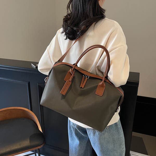 Women's Lightweight Travel Handbag, Ruiying Casual Luggage Tote, Lightweight Commuter Shoulder Bag, Dumpling Bag