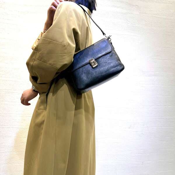 Genuine Leather Women's Bag Retro Top Grain Vegetable Tanned Cowhide Shoulder Crossbody Handbag 2-Way Tote Bag