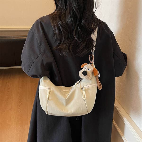 Oxford Fabric Dumpling Bag For Women 2026 New Trendy Sporty Casual Shoulder Bag Versatile Popular Crossbody Travel Crescent Bag