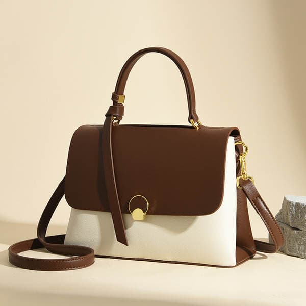 2024 New Genuine Leather Women's Doctor Bag - Stylish Versatile Commuter Shoulder Handbag