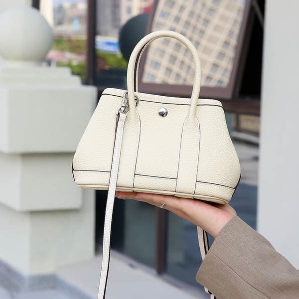 Garden Party Mini Top Grain Cowhide Garden Bag Luxury Commuter Handbag Shoulder Crossbody Tote