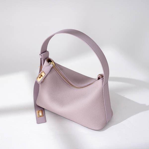 Niche Design Spring Luxury Togo Cowhide Handbag - High-End Leather Pillow Underarm Shoulder Bag For Women