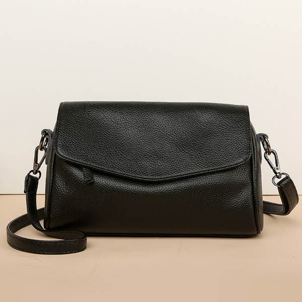 Top Grain Cowhide Small Square Bag For Women 2026 New Fashion Genuine Leather Mother's Bag Large Capacity Crossbody Shoulder Pillow Bag