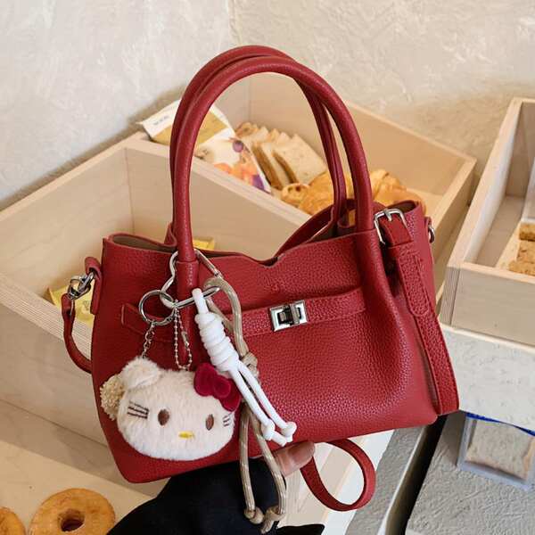 Fashion Retro Casual Bucket Bag 2026 New Large Capacity Suede Simple Shoulder Commuter Underarm Bag For Women