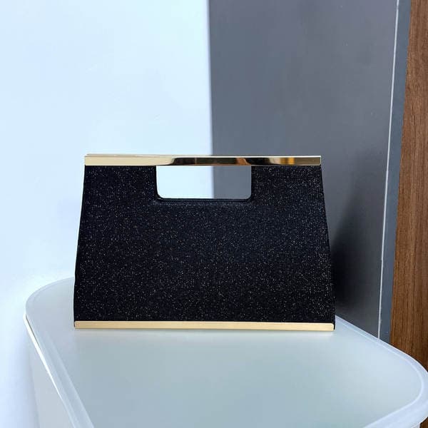 Sparkly Square Handheld Clutch Bag for Women, Evening Party Bag for Cheongsam and Gowns, KTV Princess Clutch