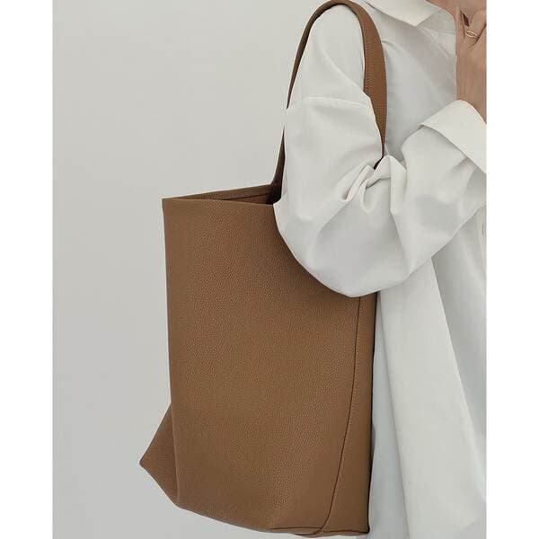 Women's Cowhide Leather Tote Bag, 2026 New Arrival, Single Shoulder Large Capacity Shopping Bag, Casual Lazy Style Shoulder Bag, Commuter Bag