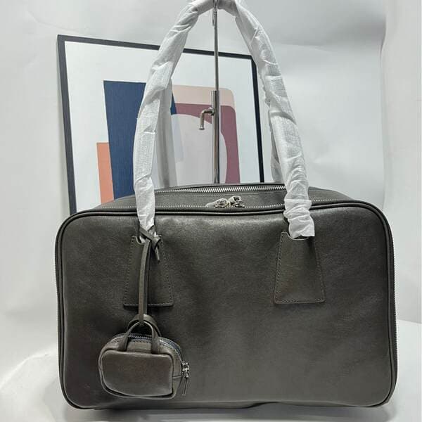 Niche Design Retro Cowhide Bowling Tote Bag 2025 New Casual Versatile Handbag Shoulder Underarm Bag For Women