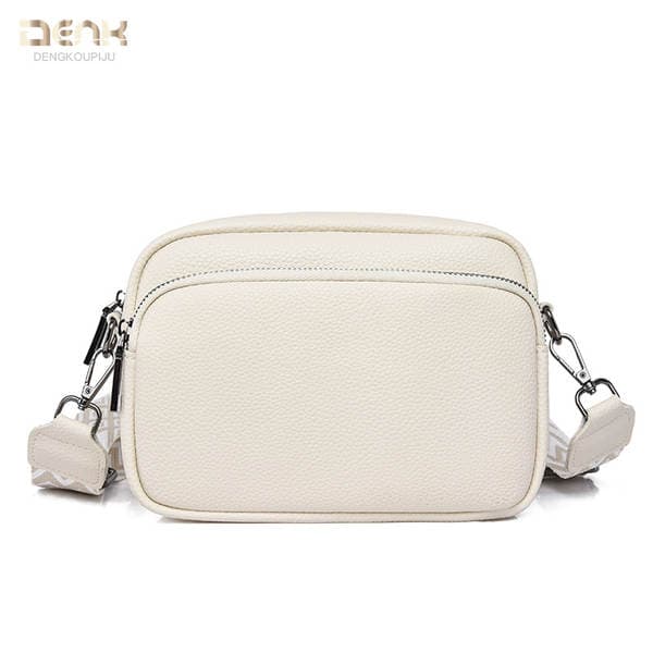 DENK Cross-border Genuine Leather Women's Bag 2025 New Trendy Fashion Niche Shoulder Crossbody Bag Top Grain Cowhide Small Square Bag
