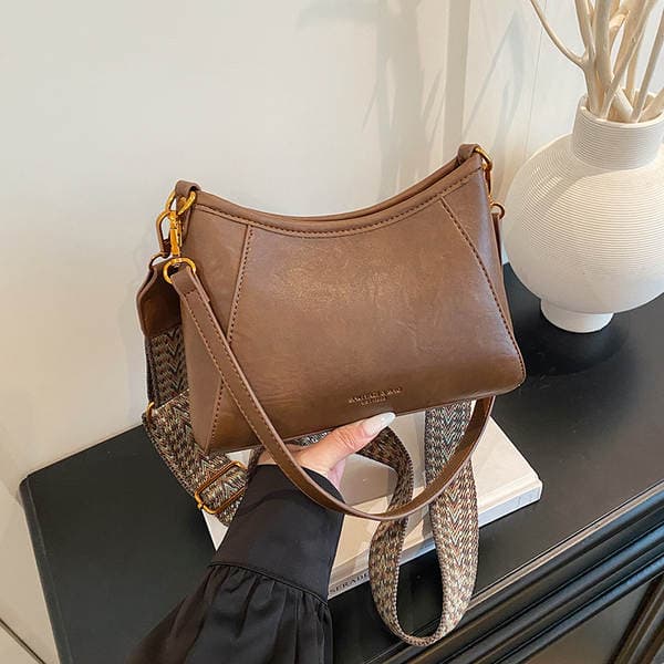 Luxury Oil Wax Leather Retro Mini Bag For Women 2026 New Autumn/Winter Versatile Crossbody Handheld Boston Bag