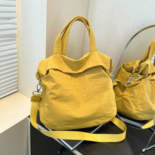 Lulu Women's Casual Yoga Bag, Large Capacity Fitness Travel Tote, Trendy Minimalist Commuter Shoulder & Crossbody Bag