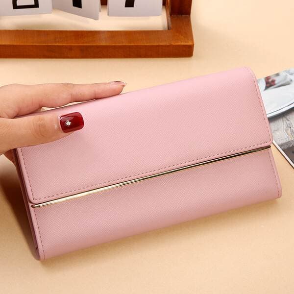 Amazon Best-Seller Large Capacity Tri-Fold Genuine Leather Wallet, Fashionable Luxury Long Wallet For Women With Multiple Card Slots