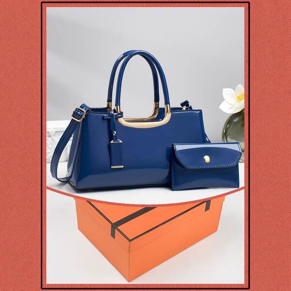 2025 New Simple Fashion Patent Leather Glossy Women's Bag Bridal Wedding Crossbody Handbag Evening Clutch