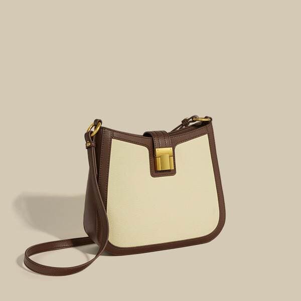 Luxury New Fashion Underarm Bag For Women, Top Grain Cowhide Crossbody Bag, French Niche Design Shoulder Bag