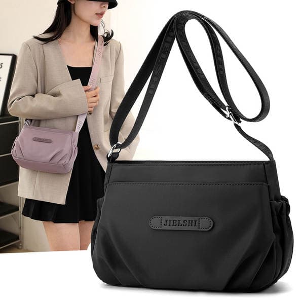 Women's Oxford Cloth Crossbody Bag - Lightweight Multi-Layer Nylon Canvas Shoulder Bag For Middle-Aged Women, Commuter Small Bag