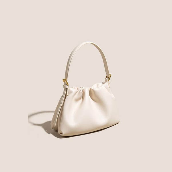 2026 New Niche Luxury Handbag For Women, Fashionable Versatile Shoulder Bag, Casual Top Grain Cowhide Crossbody Cloud Bag