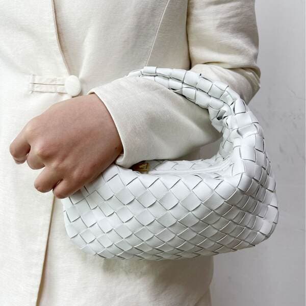 New Jodie Dumpling Bag For Women - Handmade Woven Knot Genuine Leather Handbag Underarm Evening Bag