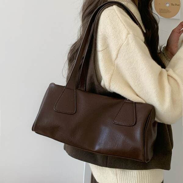 Women's Handbags 2026 Autumn/Winter New Arrival Korean Ins Retro Baguette Bag Versatile Commuter Casual Shoulder Underarm Bag